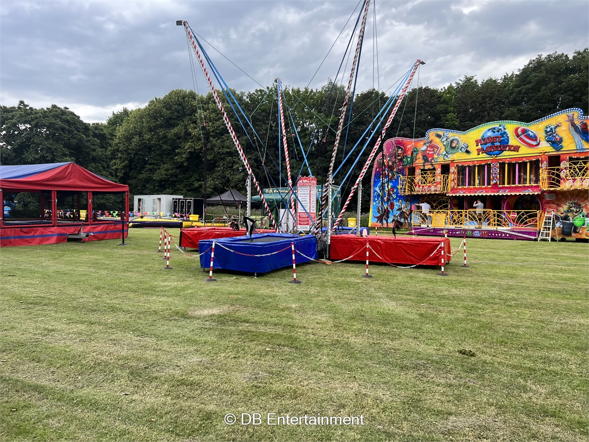 Bungee Trampolines x 4 Inflatable Funfair & Exhibition Game Hire UK