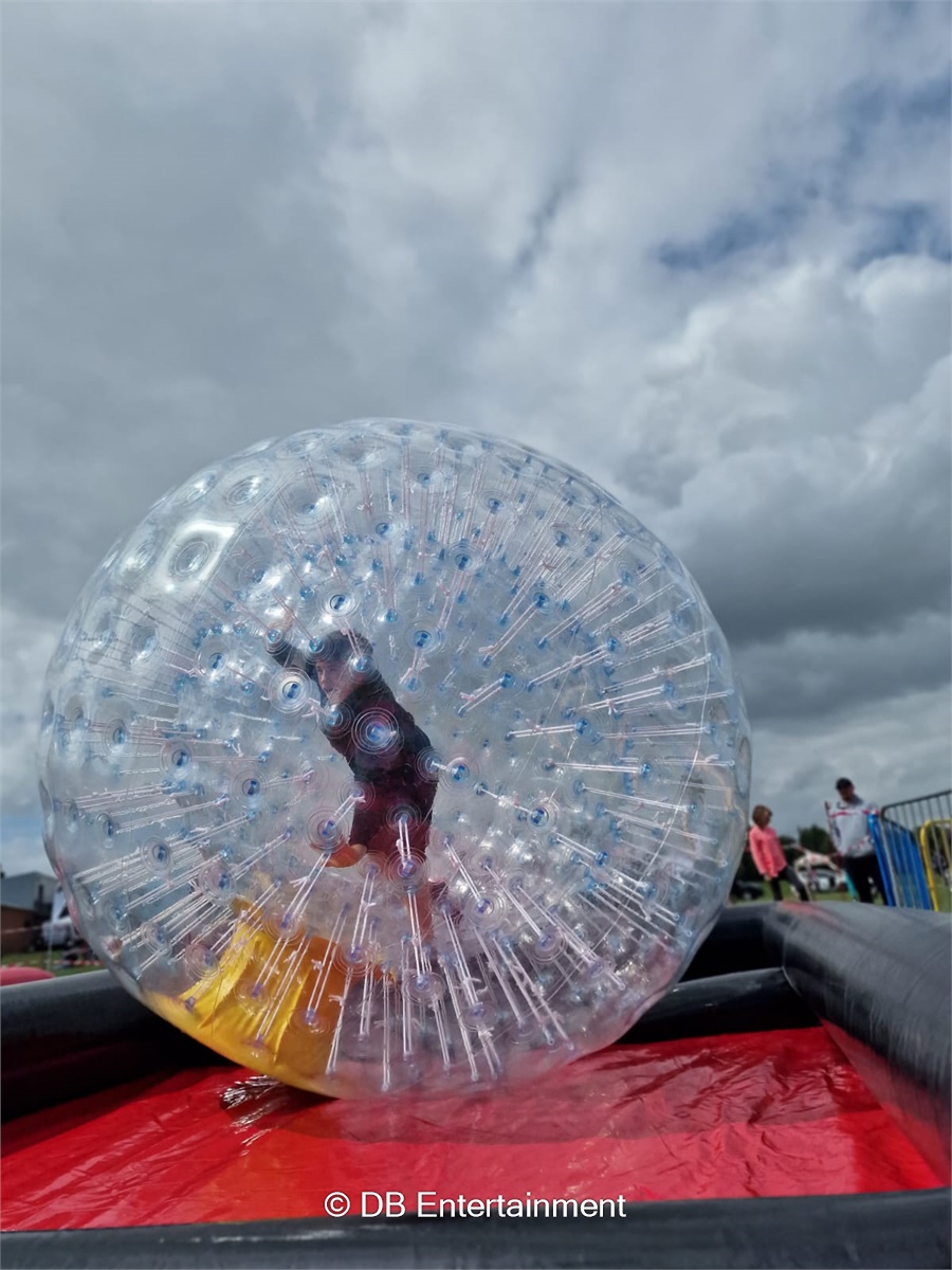 Zorbs with Kris Cross Track - Inflatable Funfair & Exhibition Game Hire ...